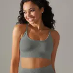 Dalia gray strappy top