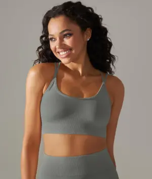 Dalia gray strappy top
