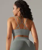 Dalia gray strappy top - Image 4