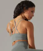 Dalia gray strappy top - Image 2