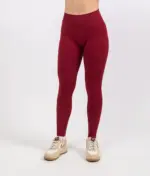 Ira burgundy push up leggings - Image 3