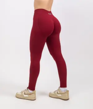 Ira burgundy push up leggings