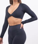 Lina black long sleeve top - Image 7