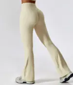 Leila beige push up flare leggings - Image 10