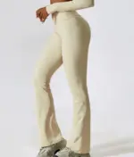 Leila beige push up flare leggings - Image 9