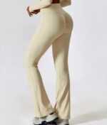 Leila beige push up flare leggings - Image 12