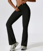 Leila black push up flare leggings - Image 9