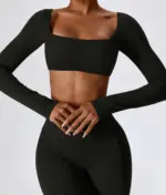 Leila black long sleeve top - Image 9