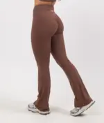 Leila brown push up flare leggings - Image 4