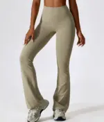 Leila dark beige push up flare leggings - Image 8