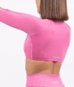 Lina pink long sleeve top - Image 3