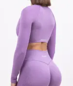Lina purple long sleeve top - Image 3