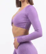 Lina purple long sleeve top - Image 2