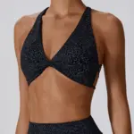 Tara black strappy top
