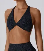 Tara black strappy top