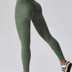 Tara green push up leggings