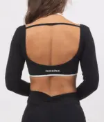 Telma black long sleeve top - Image 3