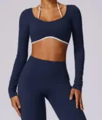 Telma blue long sleeve top - Image 6