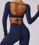 Telma blue long sleeve top - Image 10