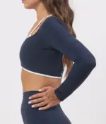 Telma blue long sleeve top - Image 3