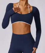 Telma blue long sleeve top - Image 9