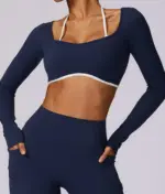 Telma blue long sleeve top - Image 8