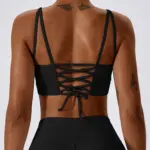 Zira black strappy top