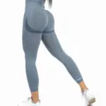 Aurora blue fitness leggings