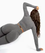 Aurora dark gray set with long sleeve top - Image 11