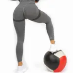 Aurora dark gray fitness leggings