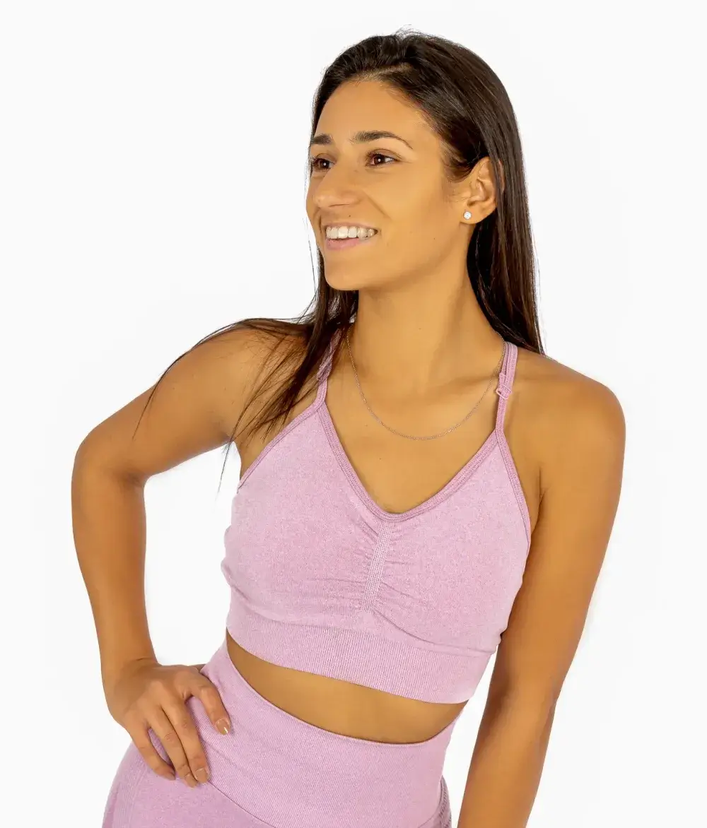 aurora-lila-top-na-bretele-1 Aurora lilac sports bra with straps - Image 1