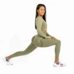 Aurora navy green set with long sleeve top