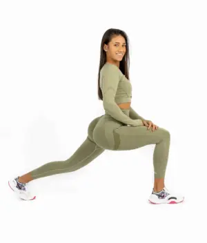 Aurora navy green set with long sleeve top