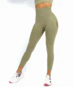Aurora navy green fitness leggings - Image 5