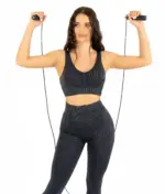 Cozy black strappy top - Image 4