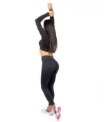 Cozy black set with long sleeve top