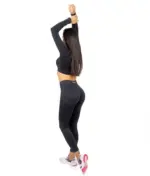 Cozy black set with long sleeve top - Image 5