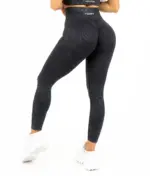 Cozy black push up leggings