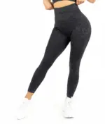 Cozy black push up leggings - Image 2