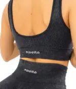 Cozy black strappy top - Image 2