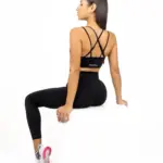 Dalia black matching set with strappy top