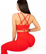 Dalia red matching set with strappy top - Image 4