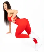 Dalia red matching set with strappy top - Image 3