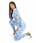 Fiona Blue set with long sleeve top - Image 3