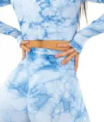 Fiona Blue set with long sleeve top - Image 5