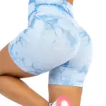 Fiona blue push up shorts