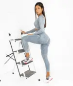 Perfect body blue set with long sleeve top - Image 3