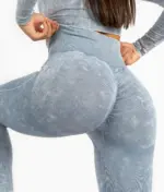 Perfect body blue push up leggings - Image 2