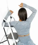 Perfect body blue top with long sleeves - Image 2