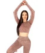 Perfect body brown set with long sleeve top - Image 4